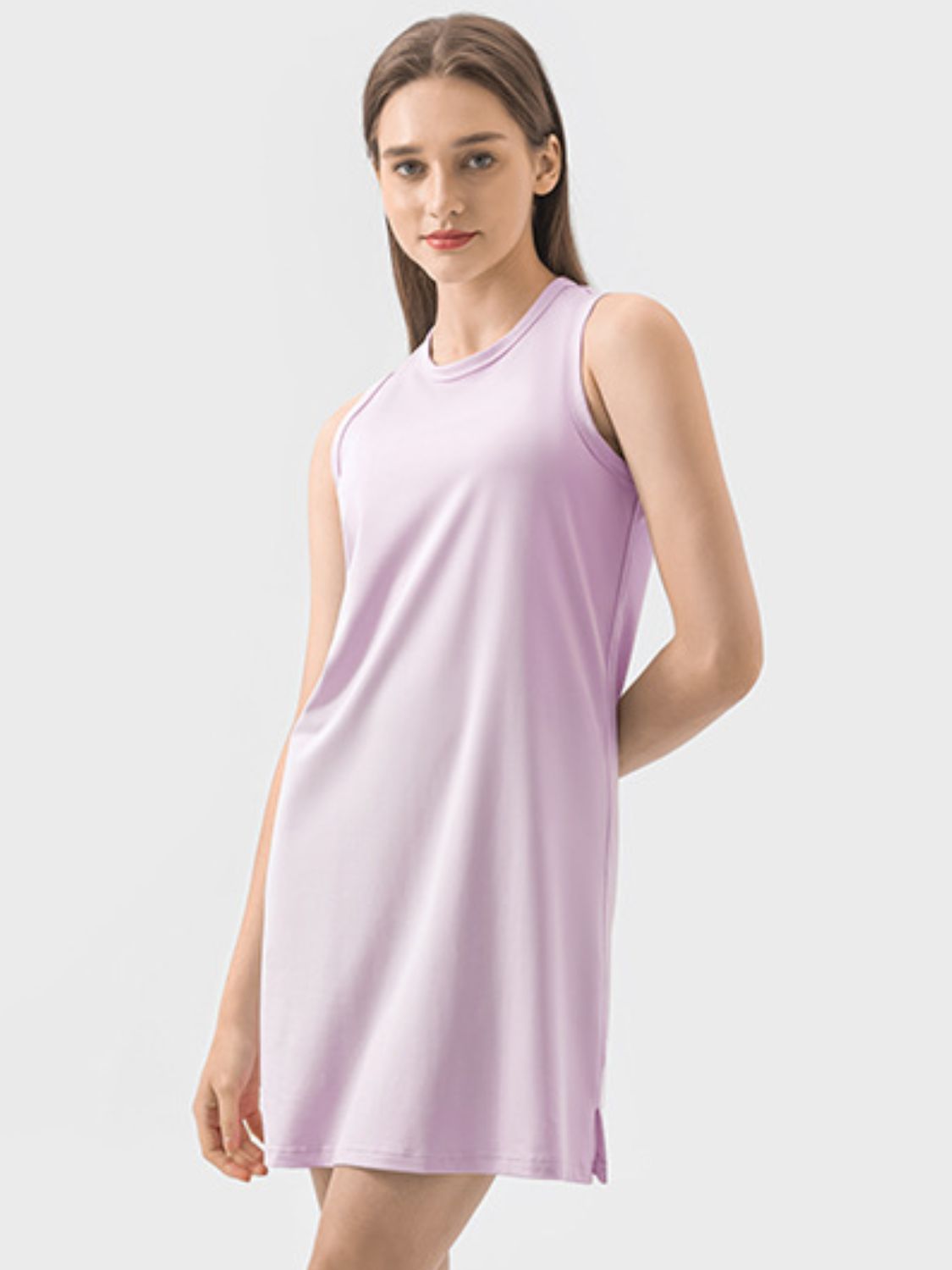 Millennia Round Neck Sleeveless Active Dress - Little Miss Vanilla