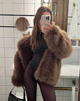 Women's Fashionable Solid Color Temperament Short Coat