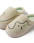 Striped Cat Slippers Indoor Couple Non-slip Floor Bedroom Slipper Winter Warm Plush House Shoes Women Men