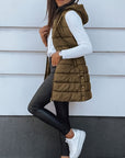 Plus Size Zip Up Hooded Vest Coat - Little Miss Vanilla