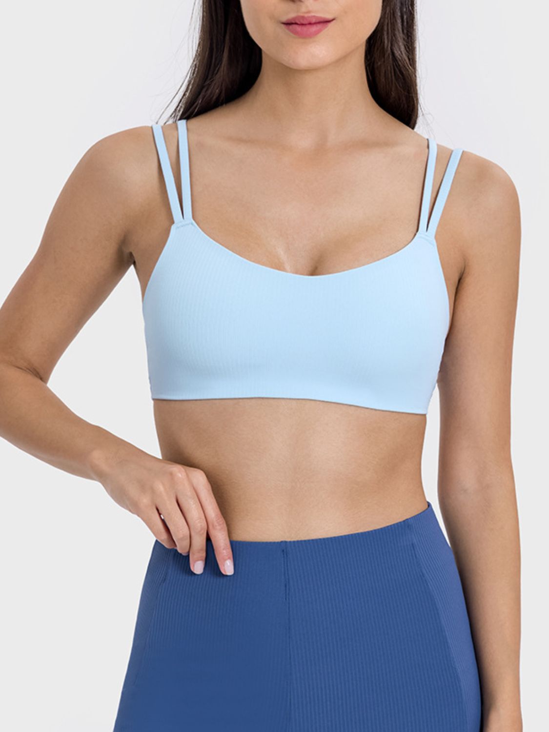 Millennia Scoop Neck Double Strap Active Cami - Little Miss Vanilla