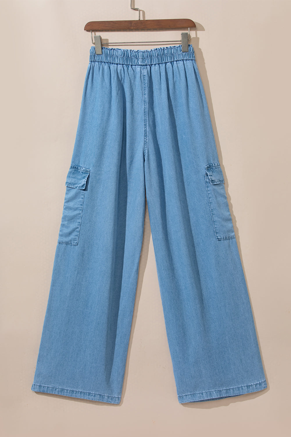 Drawstring Cargo Pocket Wide Leg Jeans - Little Miss Vanilla