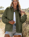 Jungle Green Floral Quilted Jacket - Little Miss Vanilla