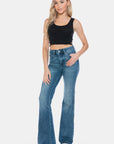 Judy Blue Full Size Tummy Control Cut Hem Flare Jeans - Little Miss Vanilla