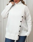 Plus Size Turtleneck Long Sleeve Sweater - Little Miss Vanilla