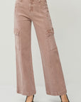 RISEN Full Size High Rise Wide Leg Cargo Jeans - Little Miss Vanilla