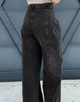 High Rise Wide Leg Jeans with Pockets - Little Miss Vanilla