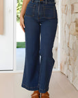 High Waist Bootcut Jeans with Pockets - Little Miss Vanilla