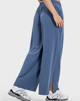 Millennia Slit Wide Leg Active Pants - Little Miss Vanilla