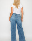 bytos Full Size High Rise Wide Leg Jeans with Pockets - Little Miss Vanilla