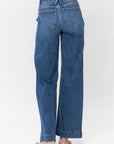 Judy Blue Full Size Double Button Wide Leg Jeans - Little Miss Vanilla