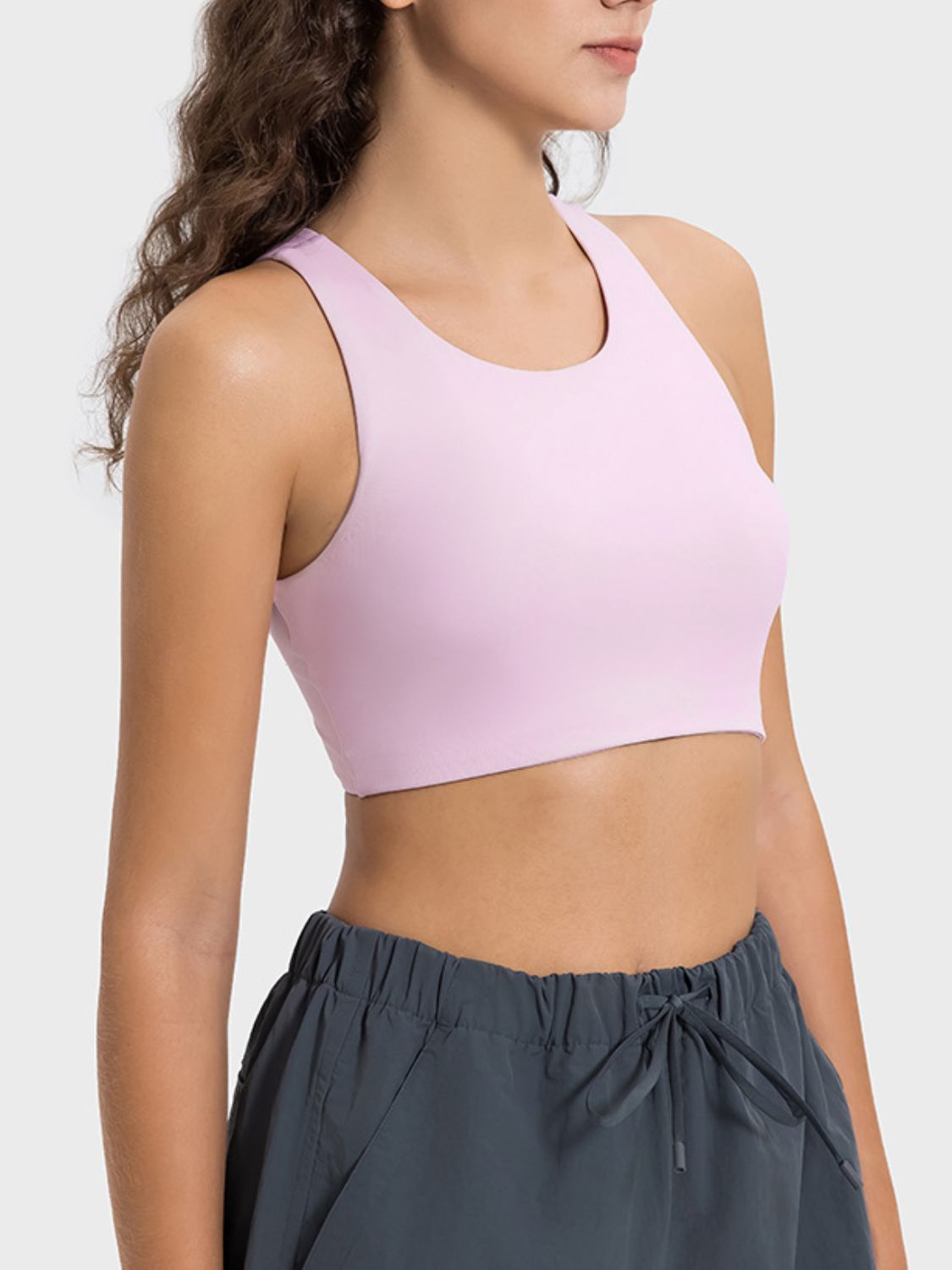 Millennia Cutout Round Neck Active Tank - Little Miss Vanilla