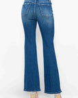 bytos Full Size High Rise Bootcut Jeans with Pockets - Little Miss Vanilla