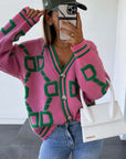 Loose Batwing Sleeves Knitted Sweater Women Jacket Cardigan