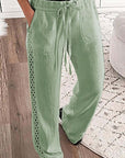 Women's Lace Patchwork Casual Pants