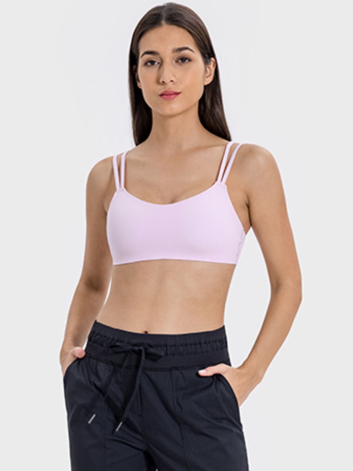 Millennia Scoop Neck Double Strap Active Cami - Little Miss Vanilla