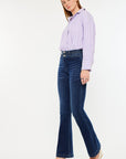 Kancan High Rise Double Waistband Flare Jeans - Little Miss Vanilla