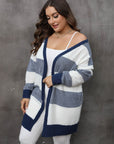 Plus Size Open Front Long Sleeve Cardigan - Little Miss Vanilla