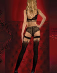 Ballerina 346 Hold Ups Nero (Black) / Red