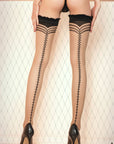 Ballerina 430 Hold Ups Nero (Black) / Skin