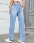 Distressed Jeans with Pockets - Little Miss Vanilla