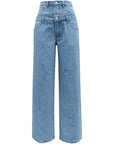 Faux Layered High Waist Jeans - Little Miss Vanilla