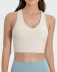 Millennia Scoop Neck Wide Strap Active Tank - Little Miss Vanilla