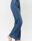 Judy Blue Full Size Double Button Wide Leg Jeans - Little Miss Vanilla