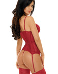 Beauty Night BN6522 Ravenna Corset Cherry