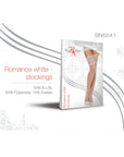 Beauty Night BN6541 Romance Stockings White