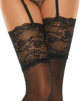 Beauty Night BN6542 Romance Stockings Black