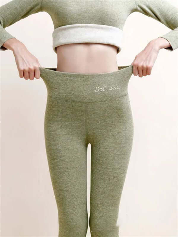 Women&#39;s Outer High Waist Hip Lift Leggings Fleece-lined Shark Pants