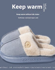 New Plush Slippers For Women Men Winter Warm Home Slipper Indoor Thick-soled Fleece Shoes