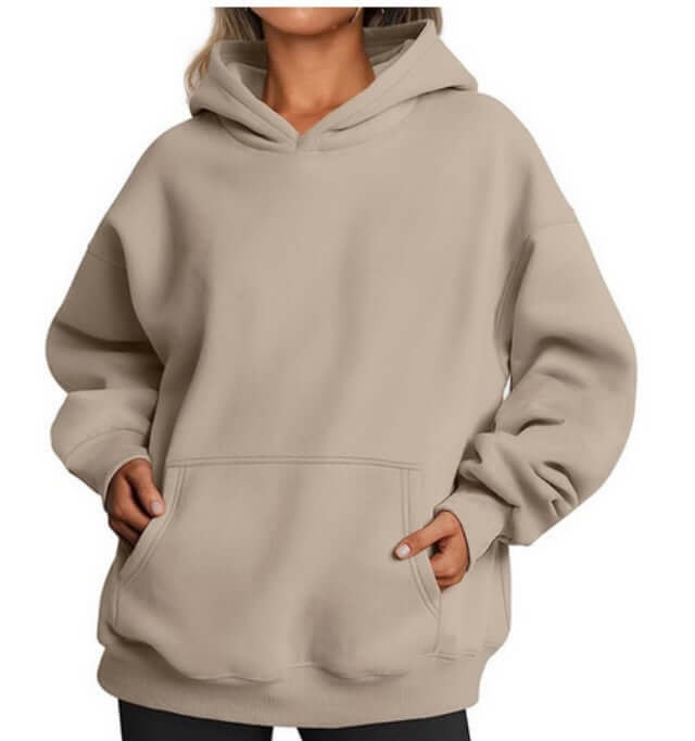 Women&#39;s Oversized Hoodies Fleece Loose Sweatshirts With Pocket Long Sleeve Pullover Hoodies Sweaters Winter Fall Outfits Sports Clothes