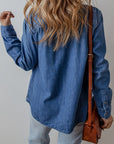 Button Up Long Sleeve Denim Jacket - Little Miss Vanilla