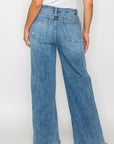 bytos Full Size High Rise Wide Leg Jeans with Pockets - Little Miss Vanilla