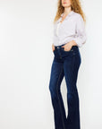 Kancan Mid Rise Slim Flare Jeans - Little Miss Vanilla