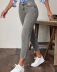 High Waist Jeans with Pockets - Little Miss Vanilla