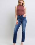 Judy Blue Full Size Washed Straight Leg Jeans with Pockets - Little Miss Vanilla