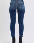 Judy Blue Full Size Run Mid-Rise Waist Skinny Jeans with Thermal Lining - Little Miss Vanilla