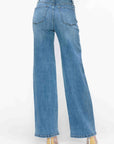 bytos Full Size High Rise Wide Leg Jeans with Pockets - Little Miss Vanilla