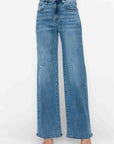 bytos Full Size High Rise Wide Leg Jeans with Pockets - Little Miss Vanilla