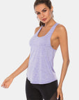 Full Size Scoop Neck Wide Strap Active Tank - Little Miss Vanilla