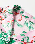 Pink Christmas Berries Plant Print Satin Long Sleeve Pajama Set - Little Miss Vanilla