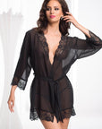 Irall Erotic Cassidy Dressing Gown Black