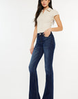 Kancan Full Size Mid Rise Slim Flare Jeans - Little Miss Vanilla