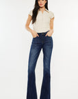 Kancan Full Size Mid Rise Slim Flare Jeans - Little Miss Vanilla