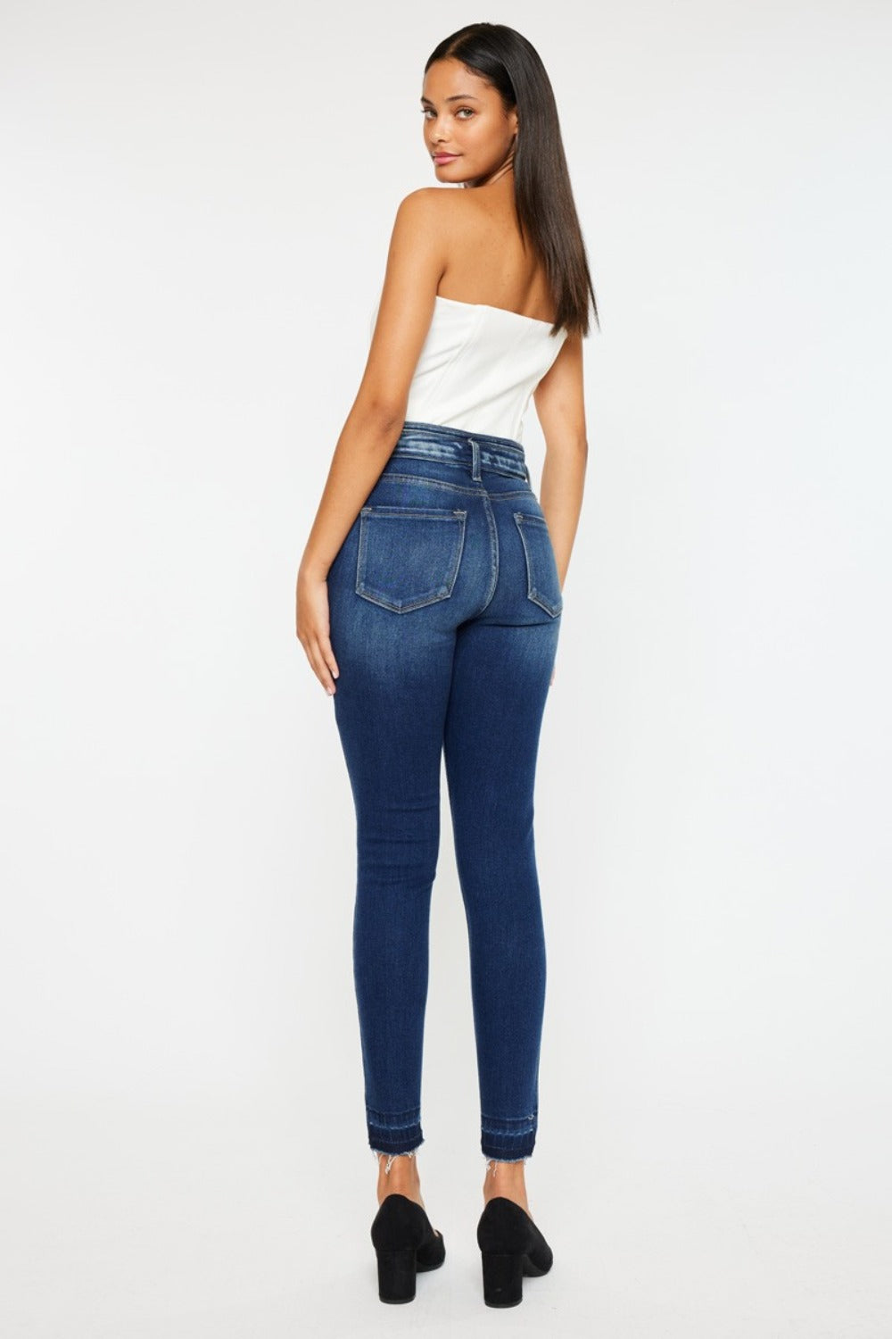 Kancan Full Size High Rise Ankle Skinny Jeans - Little Miss Vanilla