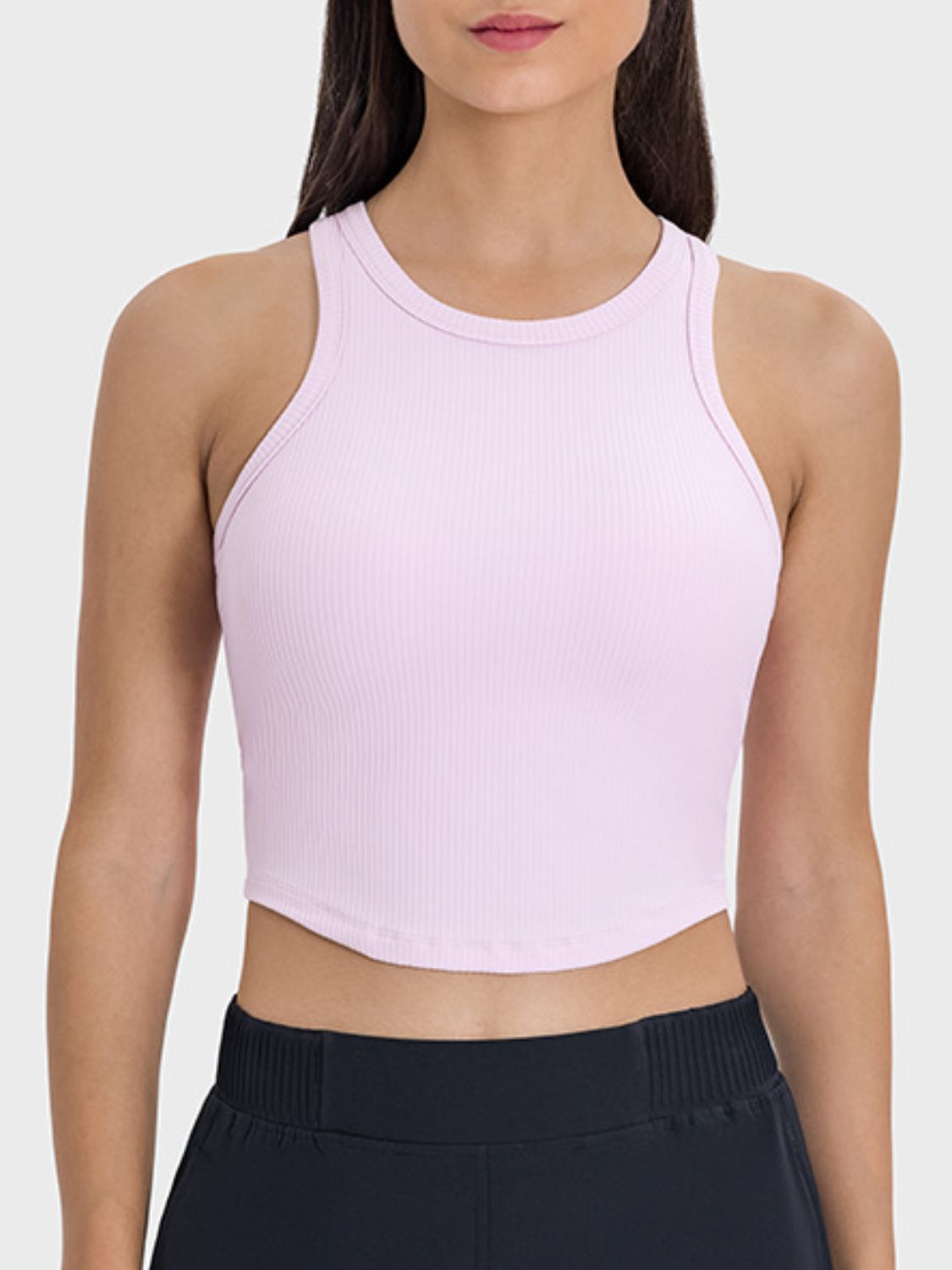 Millennia Round Neck Racerback Active Tank - Little Miss Vanilla