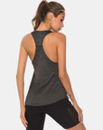 Full Size Scoop Neck Wide Strap Active Tank - Little Miss Vanilla